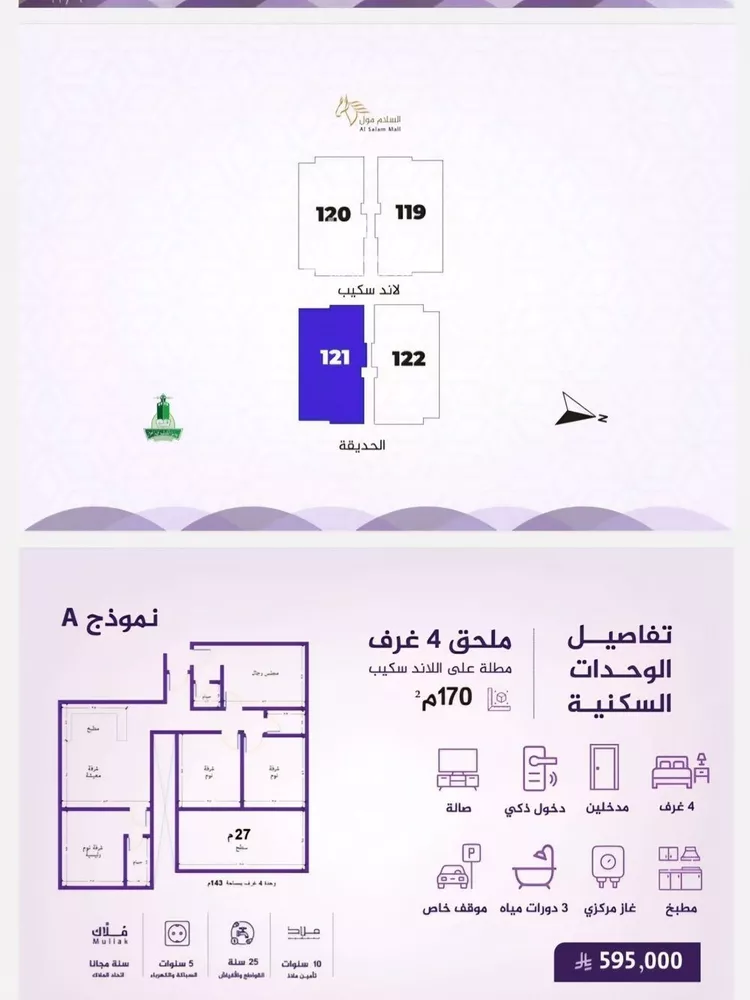 شقة للبيع في شارع احمد بن عيسى الرومي, حي الفيحاء, مدينة جدة, منطقة مكة المكرمة صورة 5