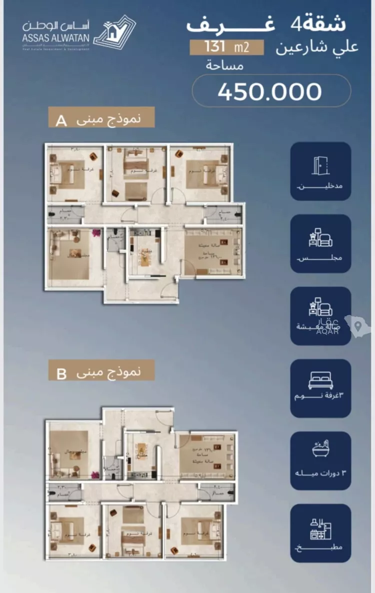 شقة للبيع في شارع أبي محمد الخطيب, حي الياقوت, مدينة جدة, منطقة مكة المكرمة صورة 2