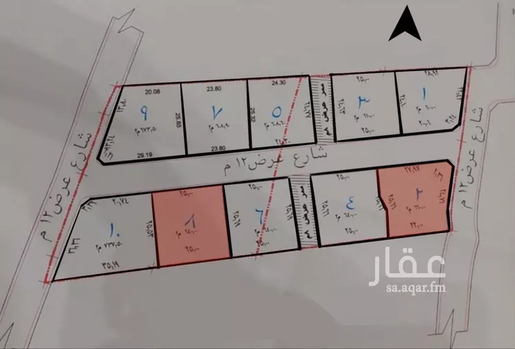 أرض للبيع في شارع شارع عرض 12 م, حي لزمه, مدينة احد رفيده, منطقة عسير صورة 2