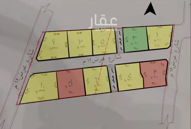أرض للبيع في حي لزمه, مدينة احد رفيده, منطقة عسير