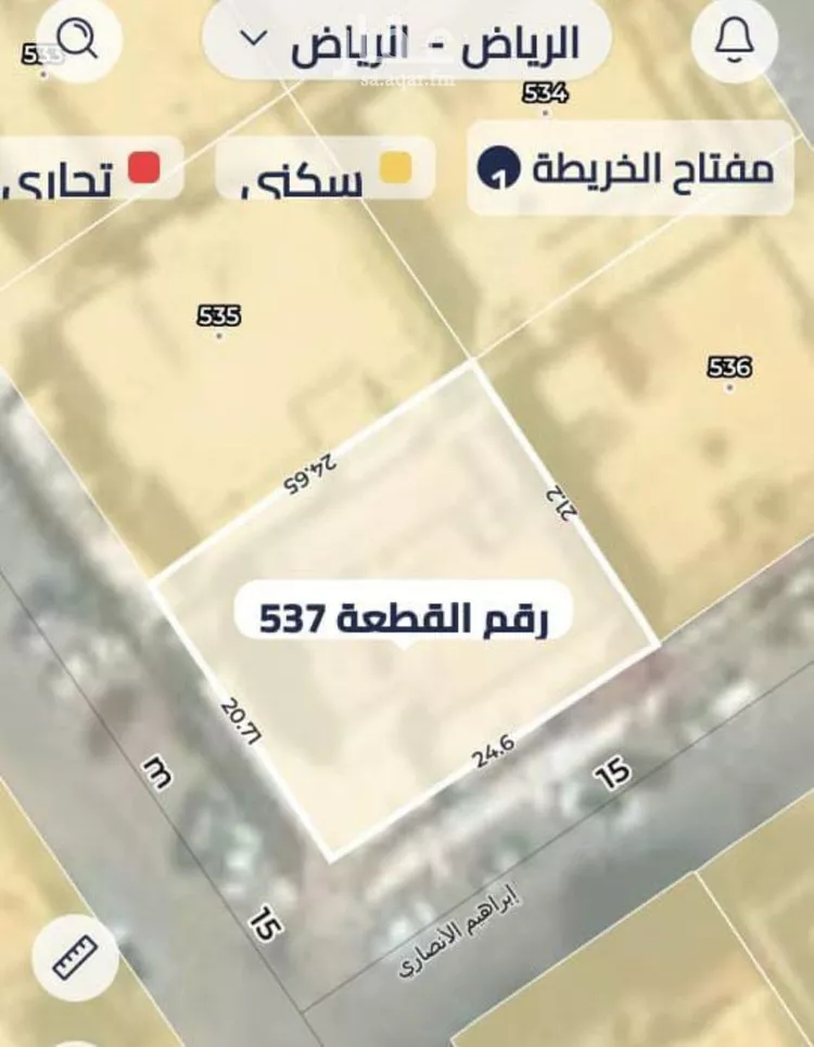 أرض للبيع في شارع مسلم بن الحجاج, حي القدس, مدينة الرياض, منطقة الرياض صورة 2