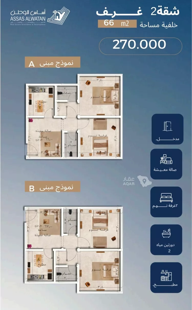 شقة للبيع في شارع قاسيون, حي الياقوت, مدينة جدة, منطقة مكة المكرمة 2