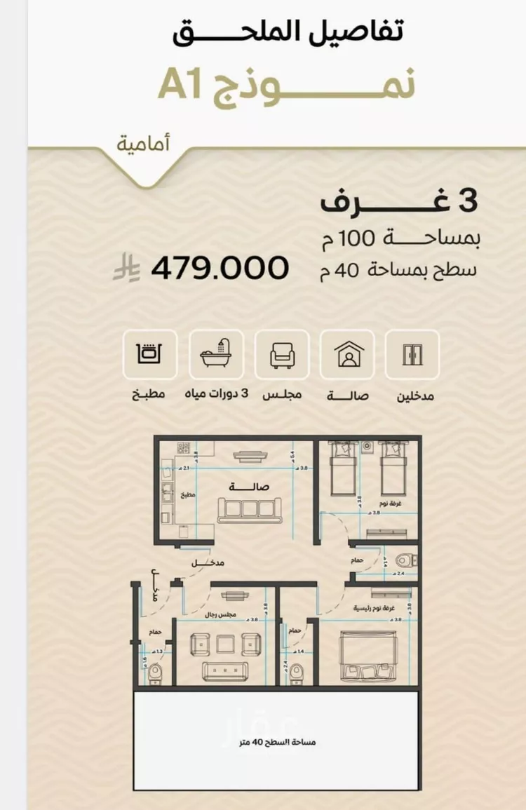 شقة للبيع في شارع الأنهار, حي مشرفة, مدينة جدة, منطقة مكة المكرمة