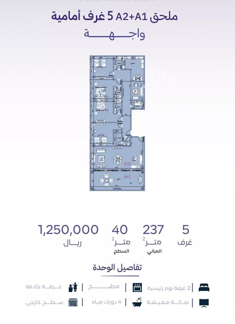 شقة للبيع في شارع خضر افندي, حي الزهراء, مدينة جدة, منطقة مكة المكرمة صورة 2