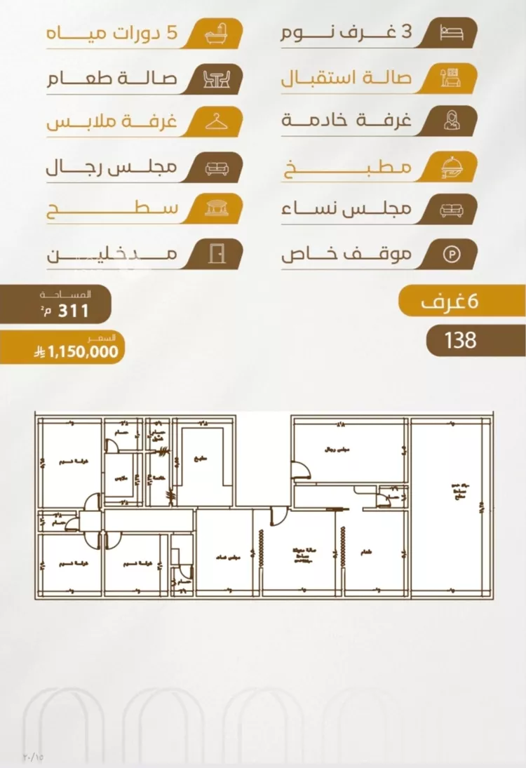 شقة للبيع في شارع سهل بن حنيف, حي الورود, مدينة جدة, منطقة مكة المكرمة صورة 2
