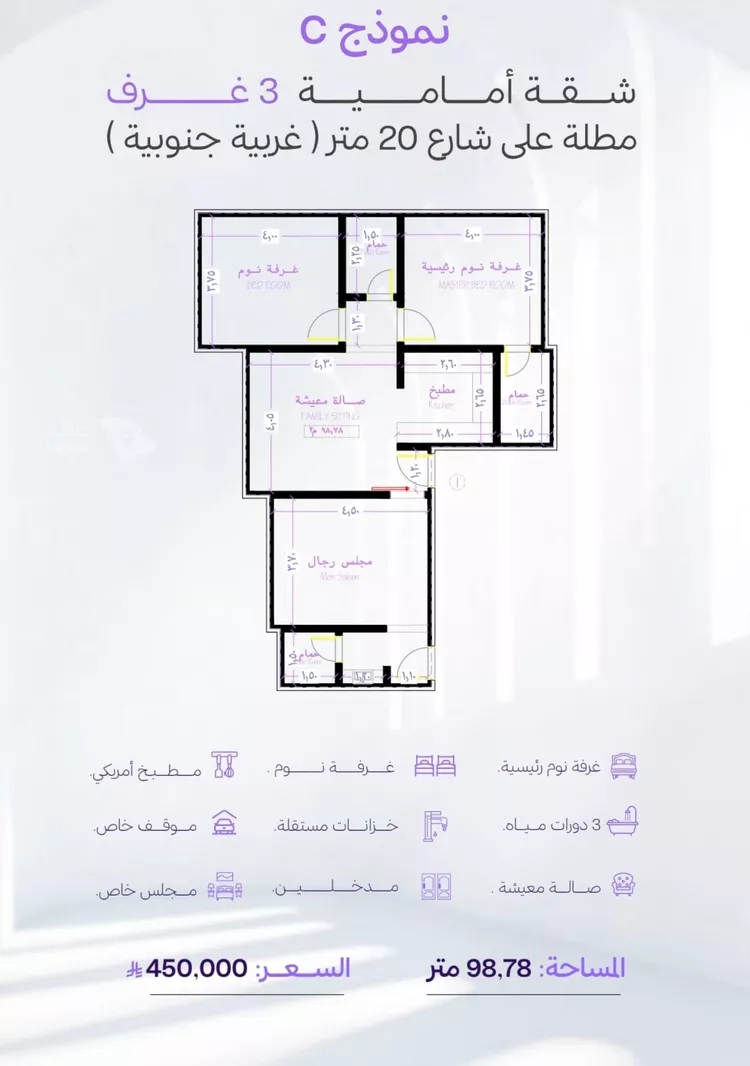 شقة للبيع في حي أبحر الجنوبية, مدينة جدة, منطقة مكة المكرمة صورة 2