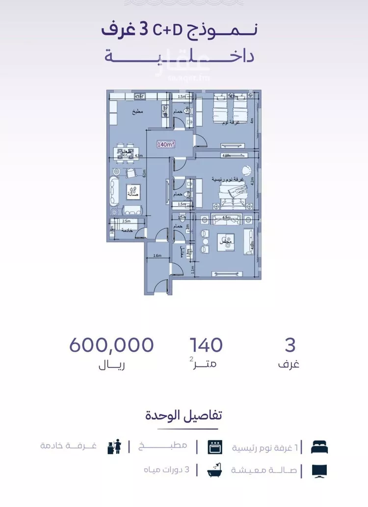 شقة للبيع في شارع خضر افندي, حي الزهراء, مدينة جدة, منطقة مكة المكرمة صورة 2