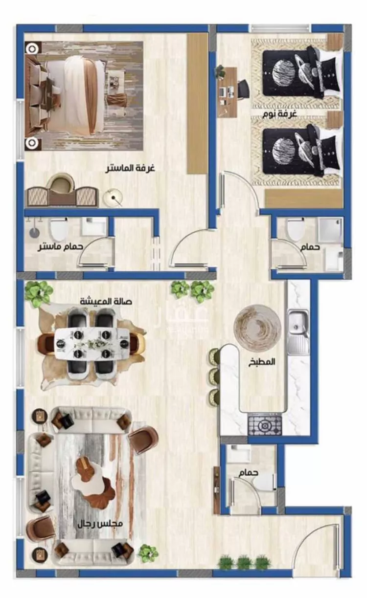 شقة للإيجار في شارع أحمد بن محمد السديري, حي القدس, مدينة الرياض, منطقة الرياض صورة 3