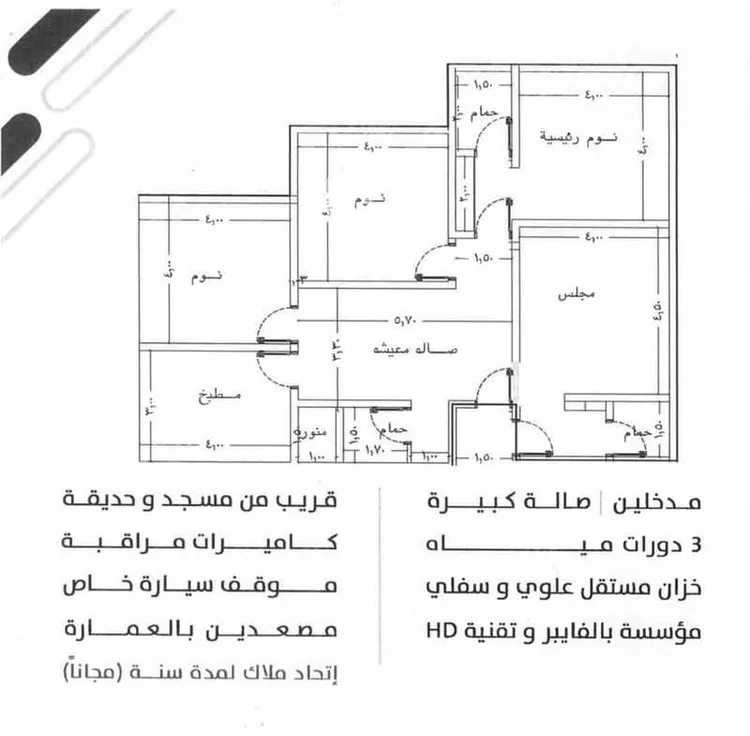 شقة للبيع في شارع وادي نمره, حي الواحة, مدينة جدة, منطقة مكة المكرمة صورة 3