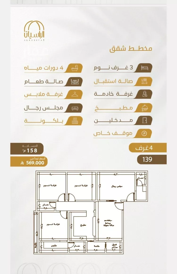شقة للبيع في شارع سهل بن حنيف, حي الورود, مدينة جدة, منطقة مكة المكرمة