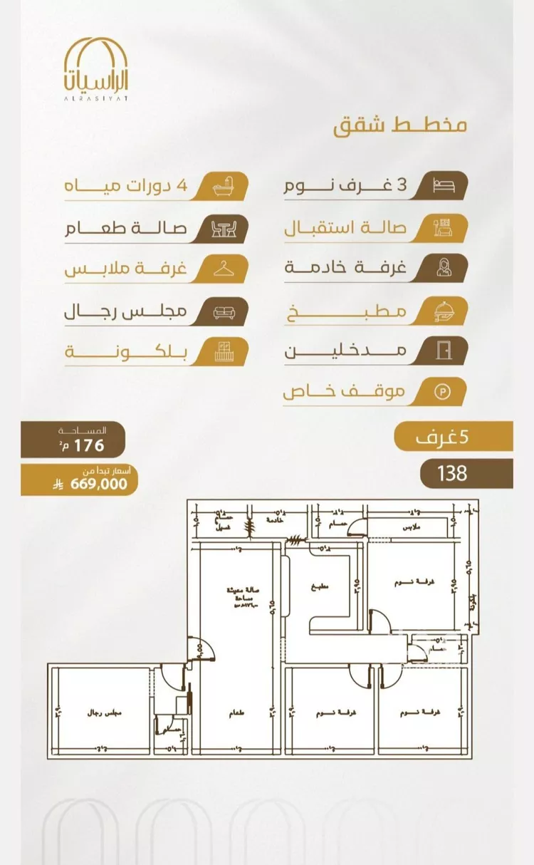 Apartment for Sale in Jeddah Al Wurud