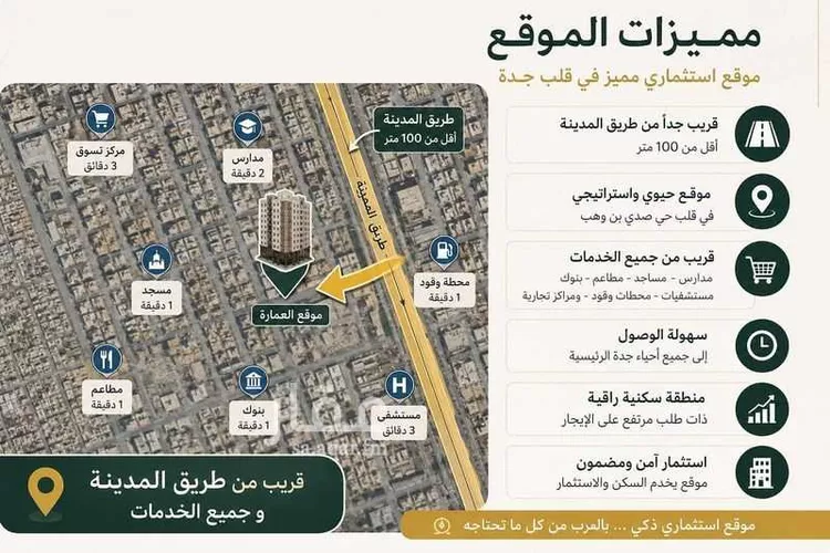 عمارة للبيع في شارع صدي بن وهب, حي السلامة, مدينة جدة, منطقة مكة المكرمة صورة 4