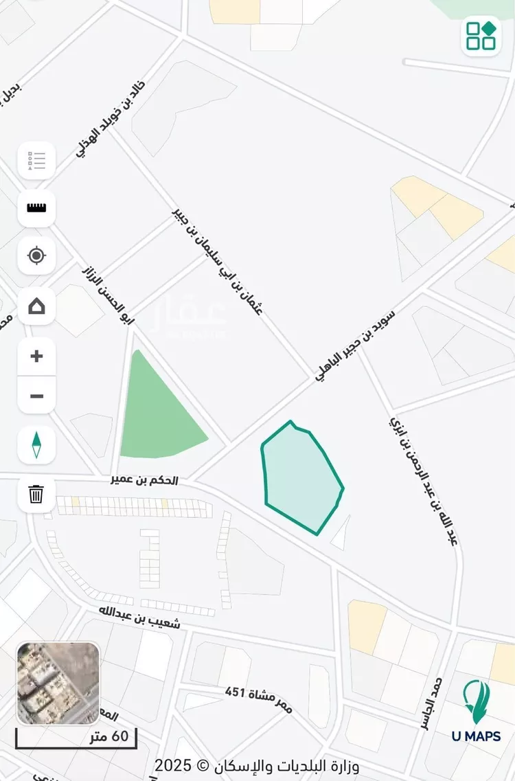 أرض للبيع في شارع الحكم بن عمير, حي بنى ظفر, مدينة المدينه المنوره, منطقة المدينة المنورة صورة 5