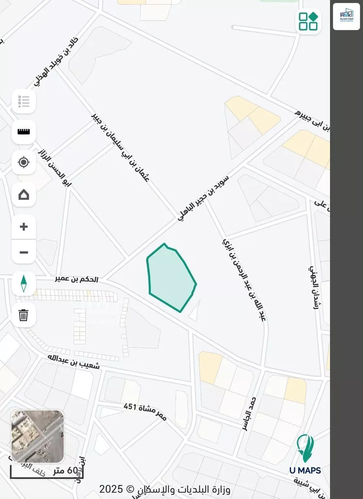 أرض للبيع في شارع الحكم بن عمير, حي بنى ظفر, مدينة المدينه المنوره, منطقة المدينة المنورة صورة 2