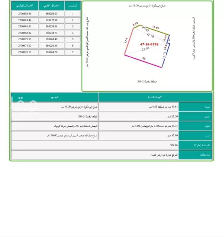 أرض للبيع في شارع جارالله محب الدين الهاشمي, حي عين الخيف, مدينة المدينة المنورة, منطقة المدينة المنورة
