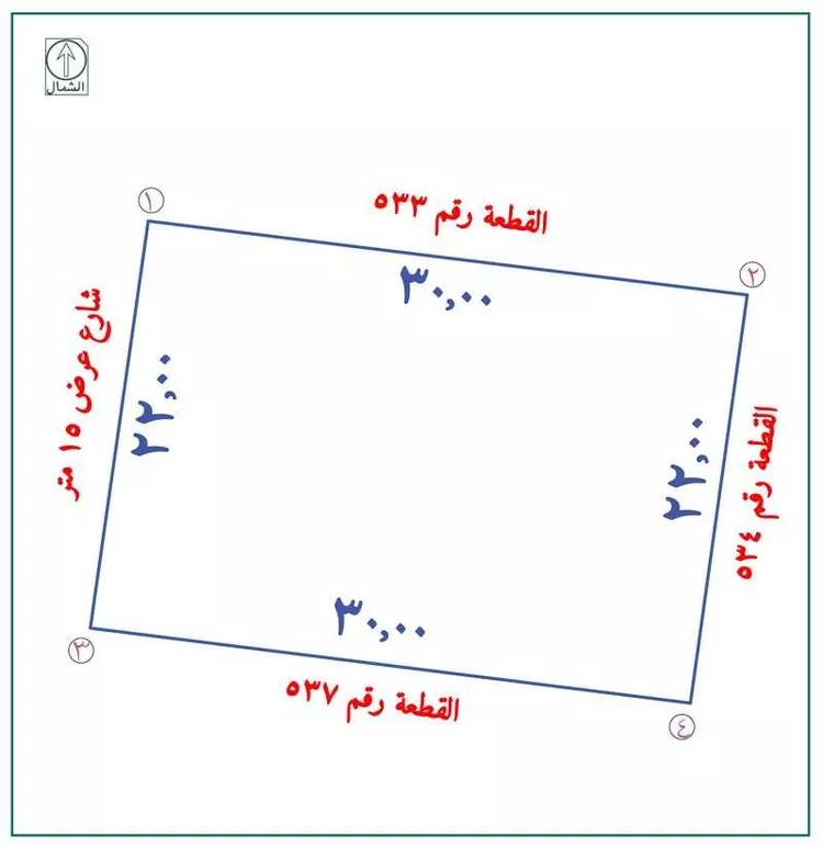 أرض للبيع في حي الأندلس, مدينة الأفلاج, منطقة الرياض صورة 2