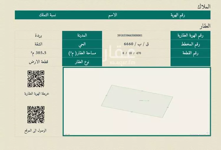 أرض للبيع في حي المليداء, مدينة بريدة, منطقة القصيم
