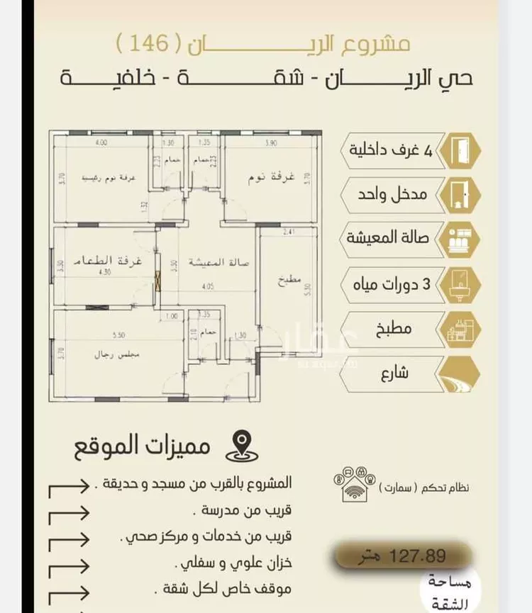 شقة للإيجار في شارع القاسم الديمرتي ، حي الريان ، جدة ، جدة صورة 2