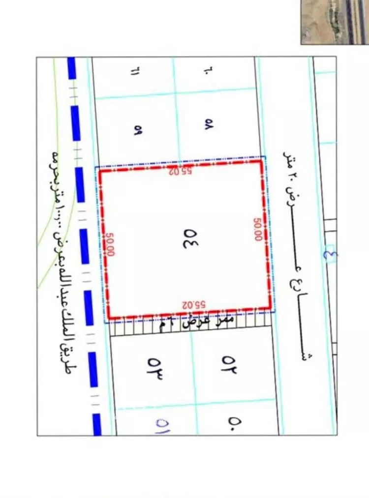 أرض للبيع في شارع طريق الملك عبد الله, حي السلامة, مدينة أبها, منطقة عسير