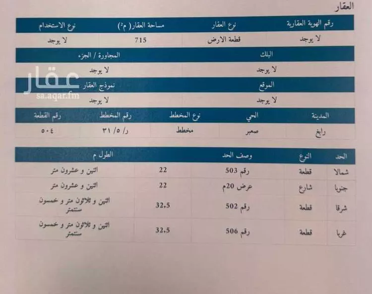 Land for Sale in King Abdullah Economic City KAEC