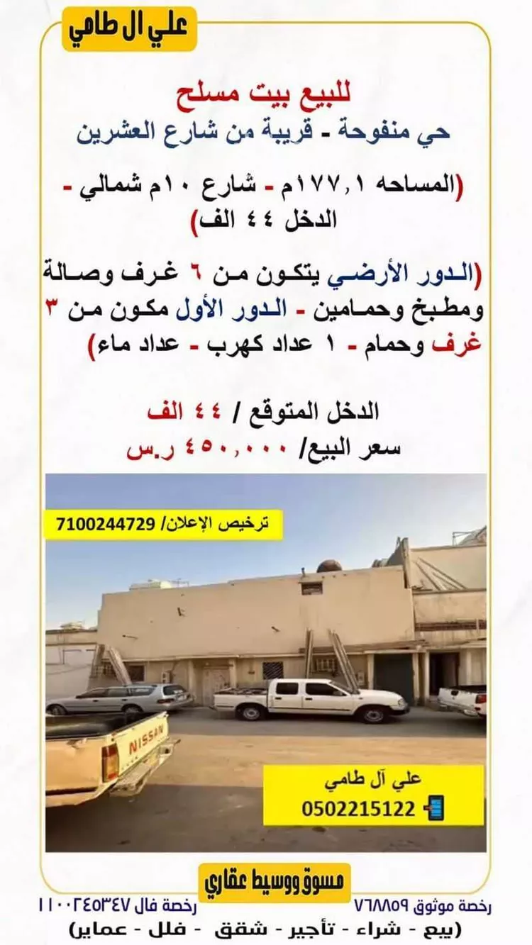 عمارة للبيع في شارع حميد بن الصباح, حي منفوحة, مدينة الرياض, منطقة الرياض