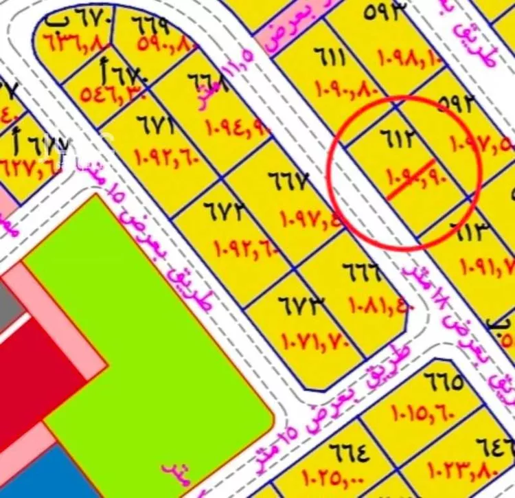أرض للبيع في شارع شارع عرض ١٨م, حي القدس 1, مدينة جازان, منطقة جازان