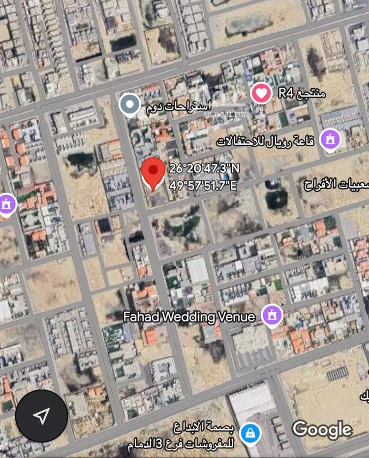 أرض للبيع في حي الفرسان, مدينة الدمام, المنطقة الشرقية