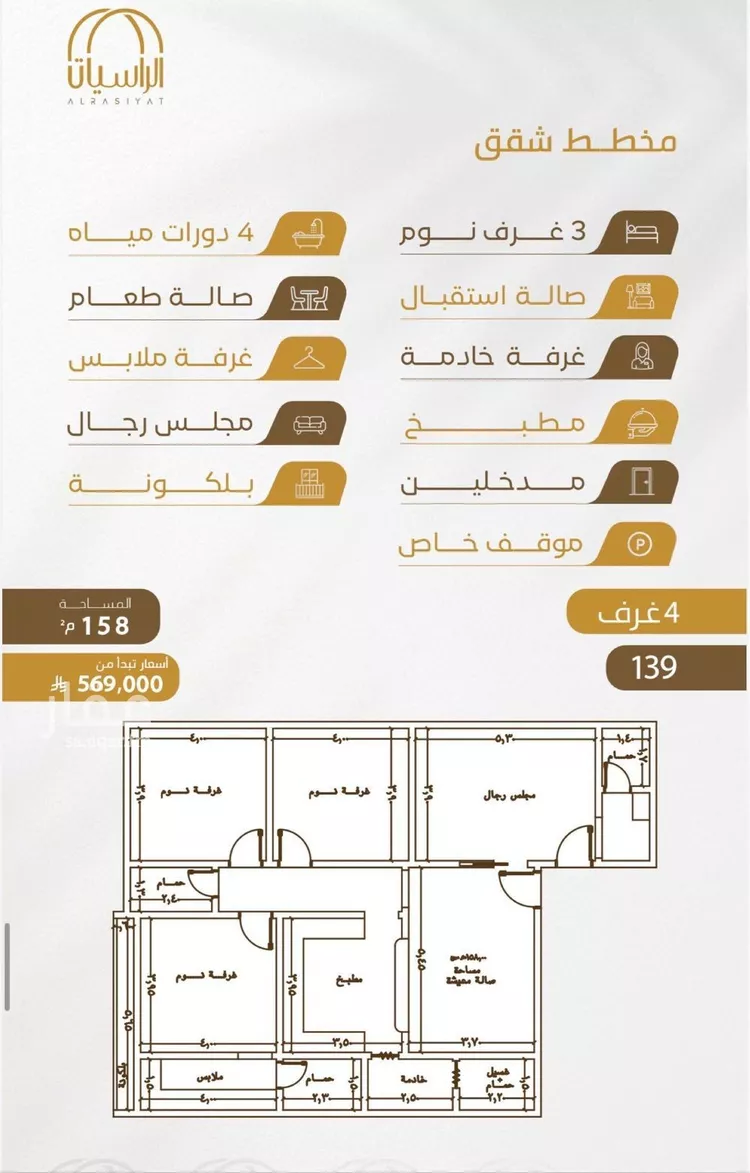 شقة للبيع في شارع سهل بن حنيف, حي الورود, مدينة جدة, منطقة مكة المكرمة صورة 5