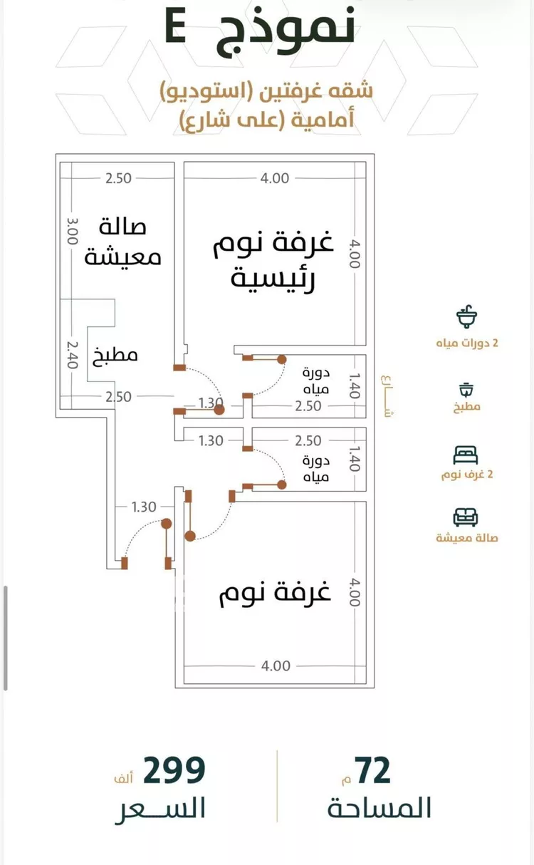 شقة للبيع في شارع أبي القاسم الأنصاري, حي الربوة, مدينة جدة, منطقة مكة المكرمة