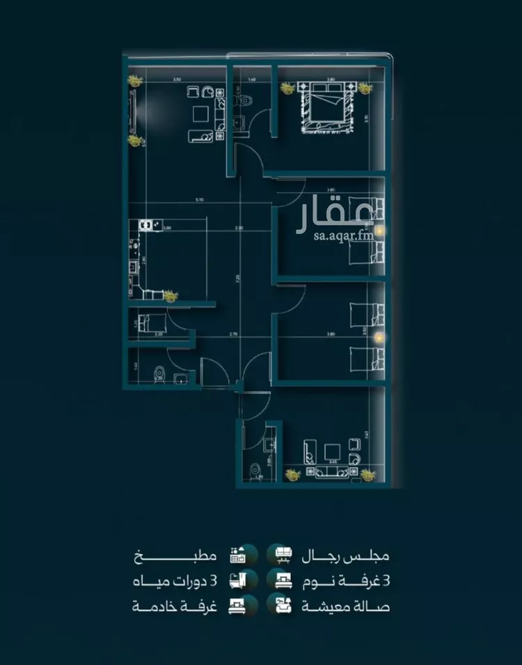 شقة للبيع في شارع السديد, حي السلامة, مدينة جدة, منطقة مكة المكرمة صورة 2