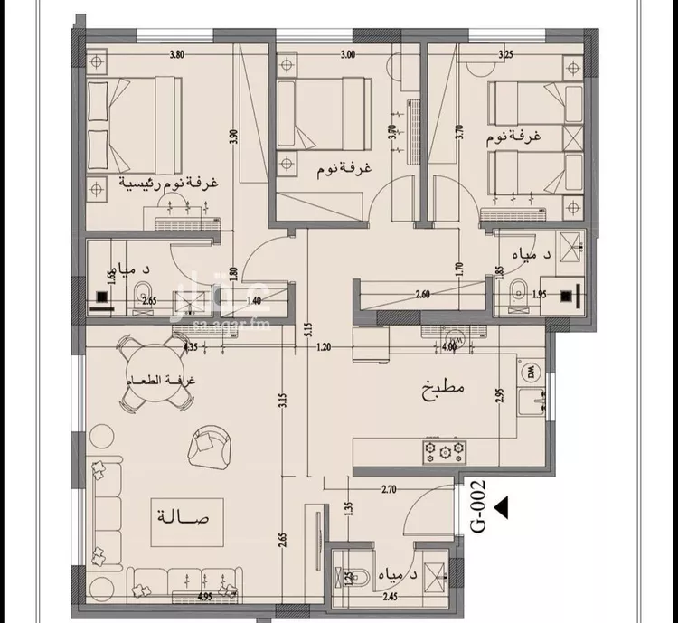 شقة للإيجار في حي النرجس, مدينة الرياض, منطقة الرياض صورة 2