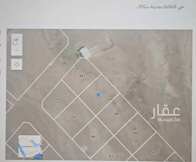 أرض للبيع في شارع لااعلم, حي الزهراء, مدينة سكاكا, منطقة الجوف صورة 2