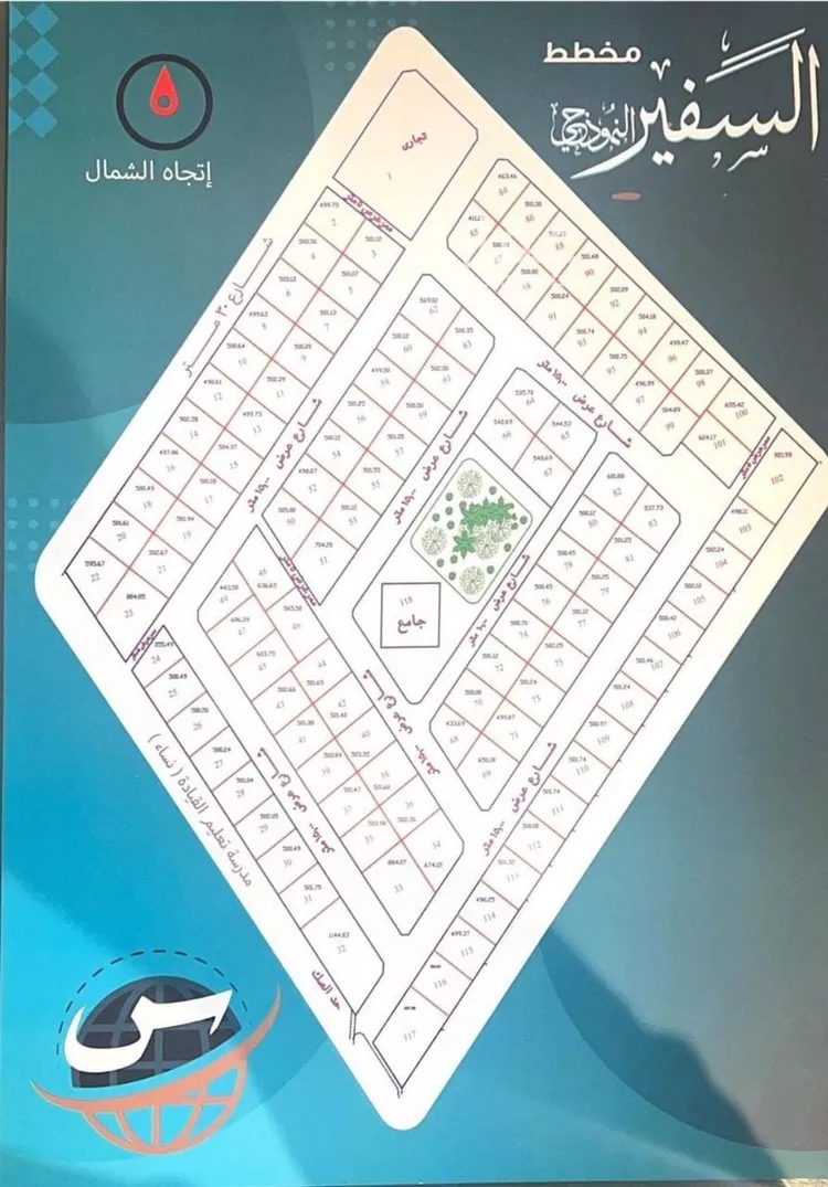 أرض للبيع في شارع لااعلم, حي الزهراء, مدينة سكاكا, منطقة الجوف