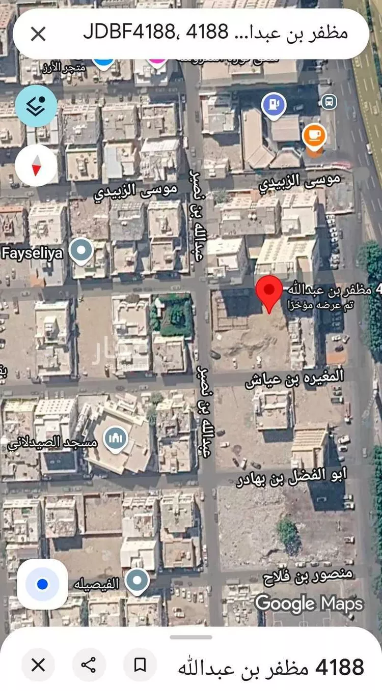 أرض للإيجار في شارع مظفر بن عبدالله, حي الفيصلية, مدينة جدة, منطقة مكة المكرمة صورة 2
