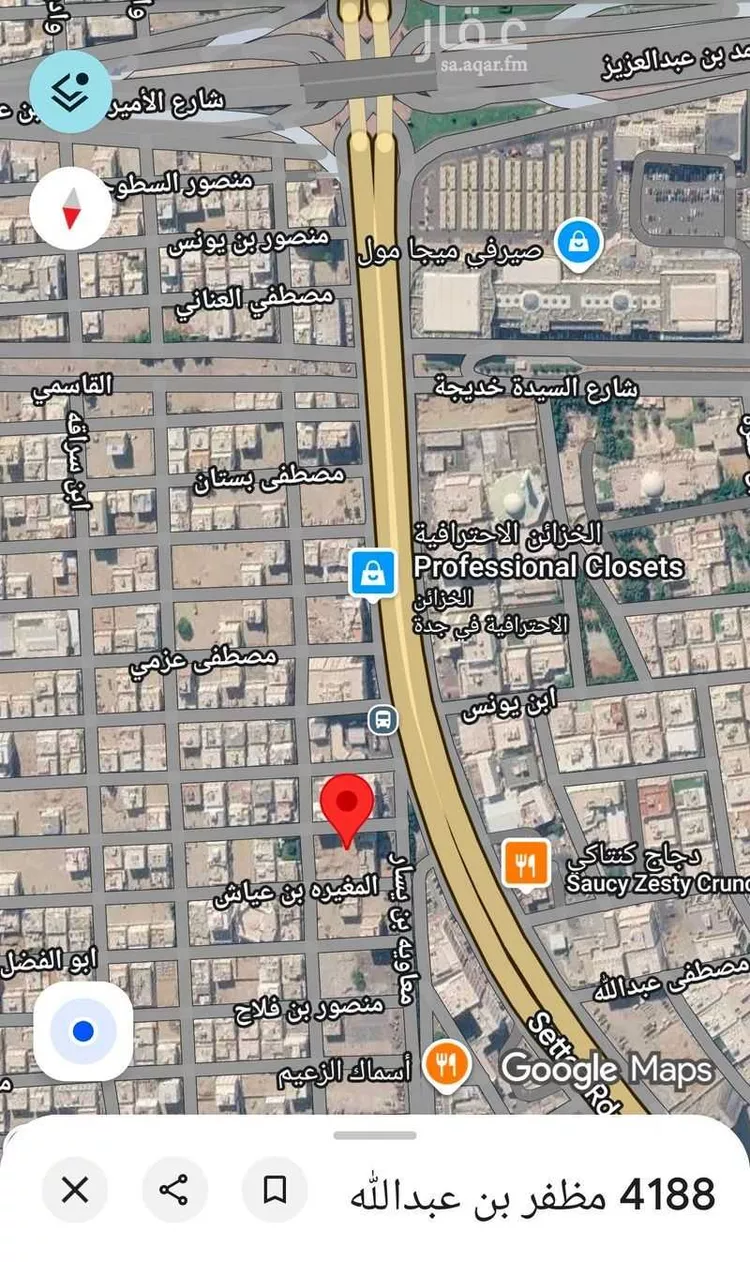 أرض للإيجار في شارع مظفر بن عبدالله, حي الفيصلية, مدينة جدة, منطقة مكة المكرمة صورة 4