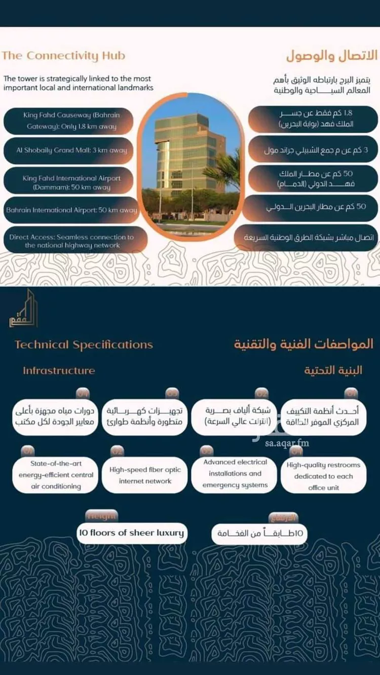 مكتب تجاري للإيجار في شارع مجلس التعاون, حي الجسر, مدينة الخبر, المنطقة الشرقية صورة 3