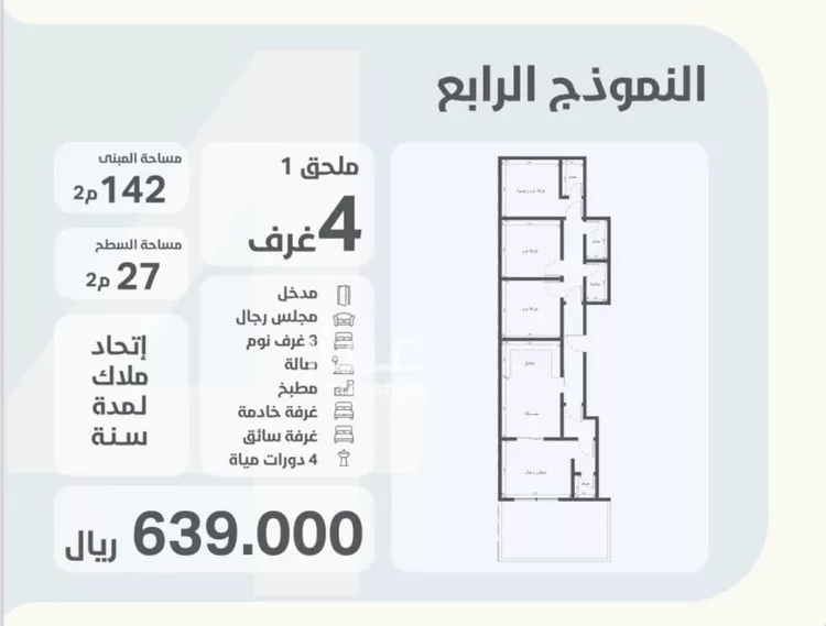 شقة للبيع في شارع احمد باعشن, حي السلامة, مدينة جدة, منطقة مكة المكرمة صورة 2