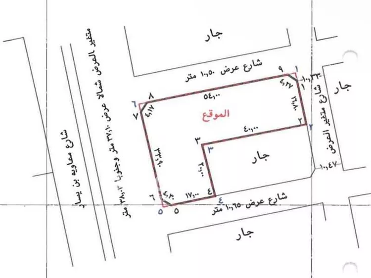 أرض للبيع في شارع معاوية بن يسار, حي الفيصلية, مدينة جدة, منطقة مكة المكرمة صورة 2