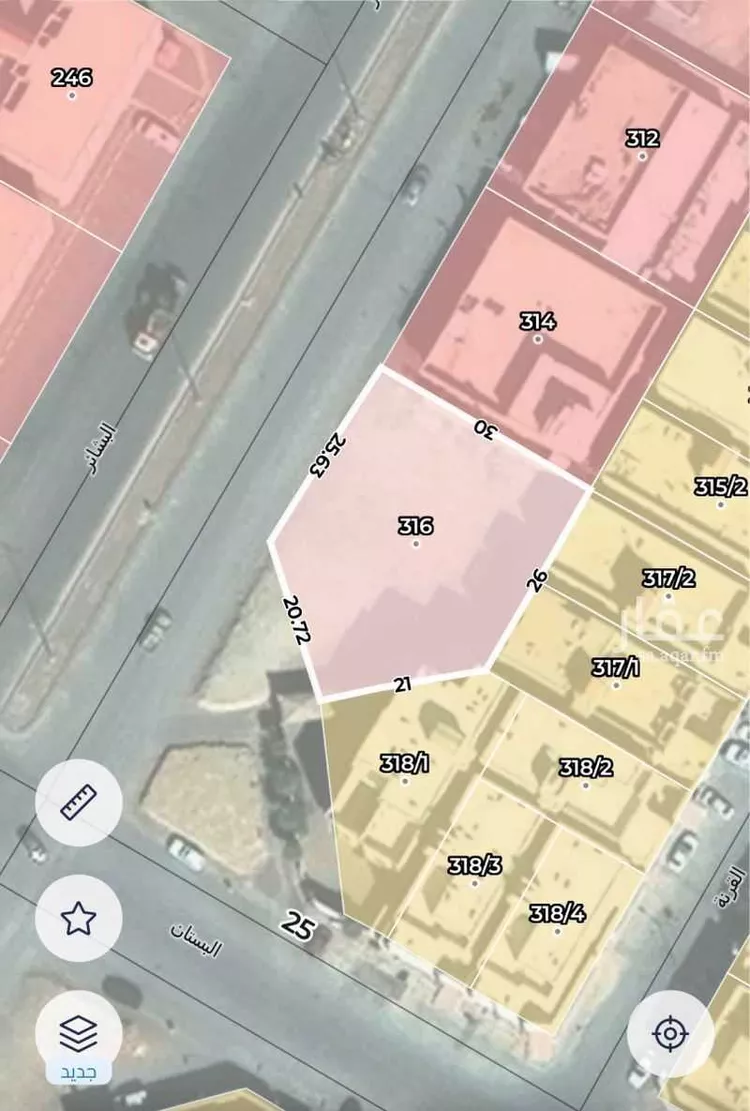 أرض للبيع في شارع البشائر, حي أحد, مدينة الرياض, منطقة الرياض صورة 2