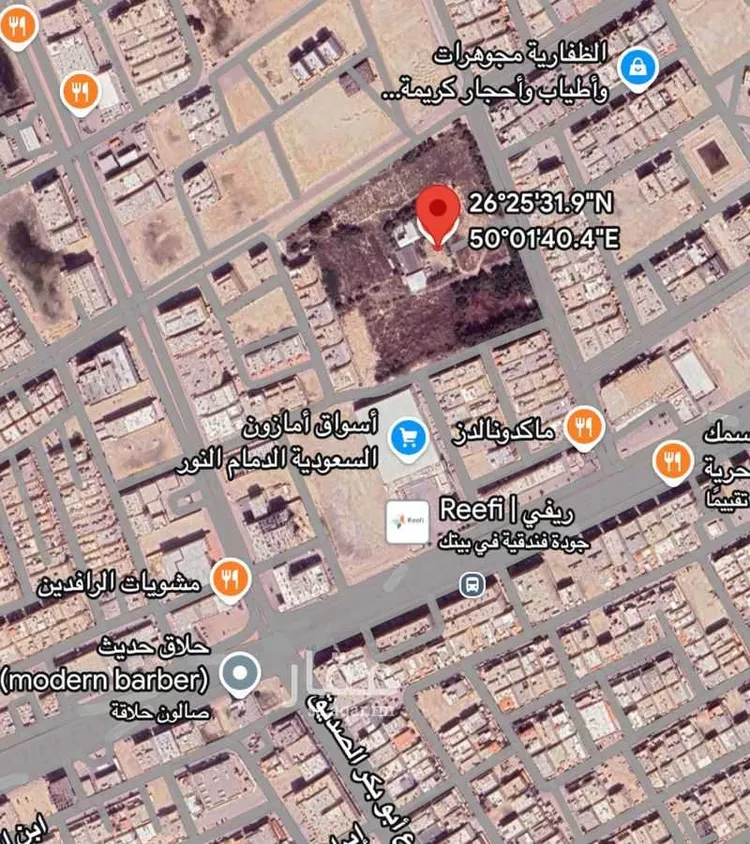 أرض للبيع في حي النور, مدينة الدمام, المنطقة الشرقية