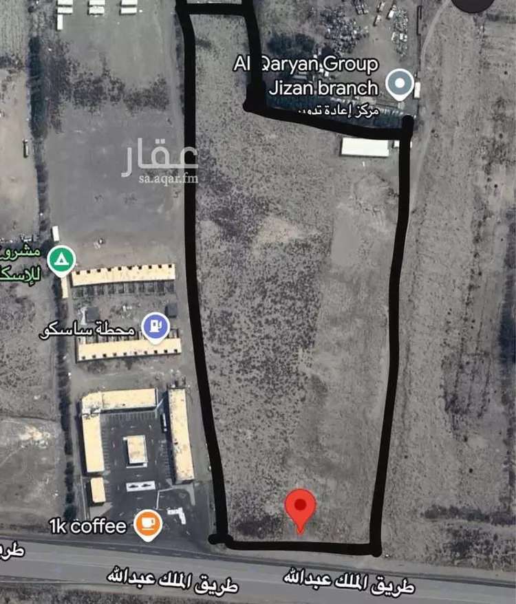 أرض للبيع في شارع طريق الملك عبد الله, مدينة المنزاله, منطقة جازان
