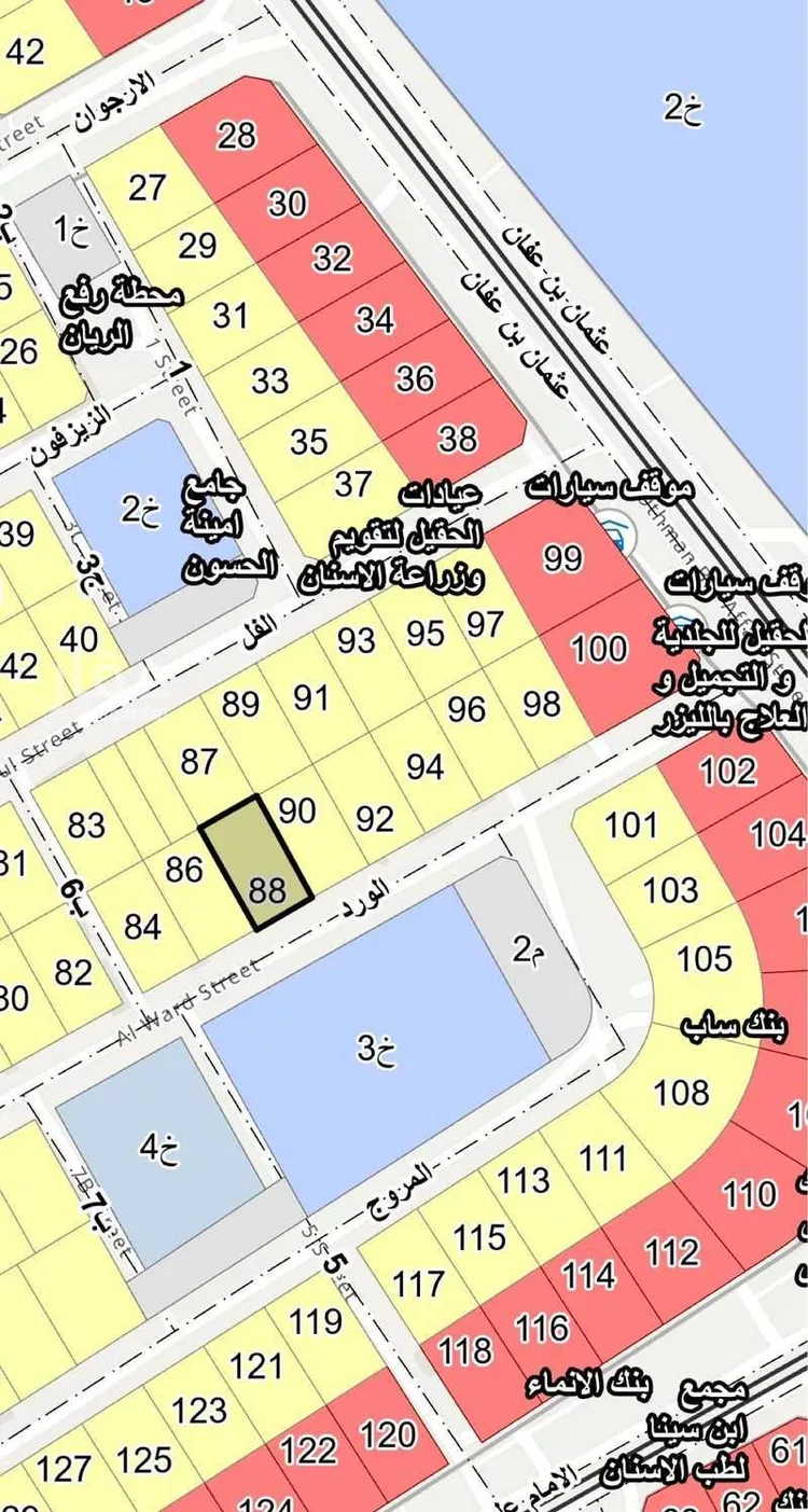 أرض للبيع في شارع الورد, حي الريان, مدينة الدمام, المنطقة الشرقية