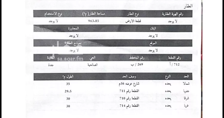 أرض للبيع في شارع سعدون العواجي, حي الصالحية, مدينة جدة, منطقة مكة المكرمة