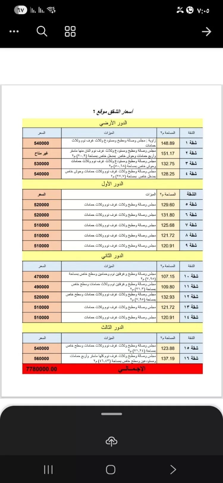 شقة للبيع في شارع ابن حجر, حي الدار البيضاء, مدينة الرياض, منطقة الرياض صورة 2