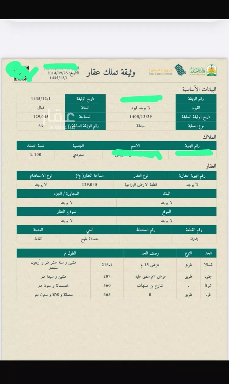 مزرعة للبيع في حي مزارع حمادة مليح الشماليه, مدينة مزارع حمادة مليح الشماليه, منطقة الرياض