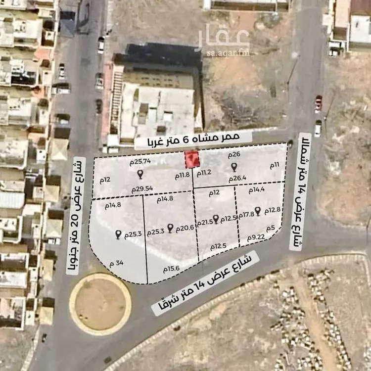 أرض للبيع في شارع عائذ بن الاسود سنان, حي وادي مذينب, مدينة المدينه المنوره, منطقة المدينة المنورة