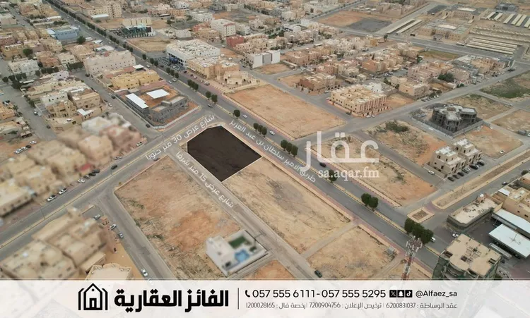أرض للبيع في شارع الامير سلطان بن عبدالعزيز, حي الأشرفية, مدينة عنيزة, منطقة القصيم صورة 4