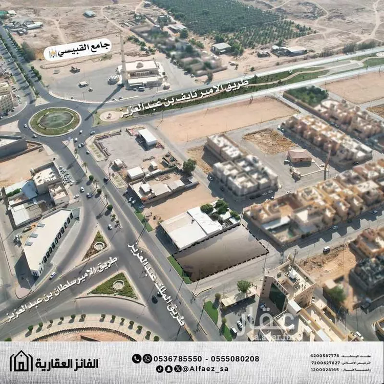 أرض للإيجار في شارع طريق الملك عبدالعزيز, حي البديعة, مدينة البكيريه, منطقة القصيم صورة 3