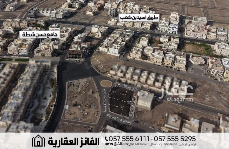 أرض للبيع في شارع عائذ بن الاسود سنان, حي وادي مذينب, مدينة المدينه المنوره, منطقة المدينة المنورة صورة 2