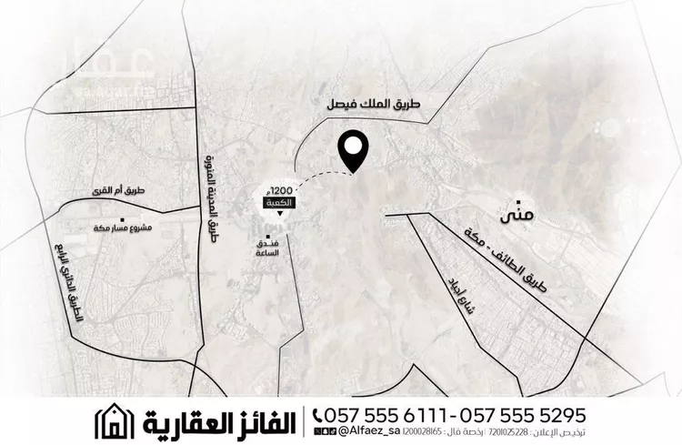 أرض للبيع في شارع 345 الملاوي الشمالية, حي الروضة, مدينة مكة المكرمة, منطقة مكة المكرمة صورة 2